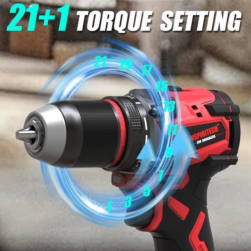 INSPIRITECH CORDLESS DRILL DRIVE BATTERY DRILL POWER DRILL