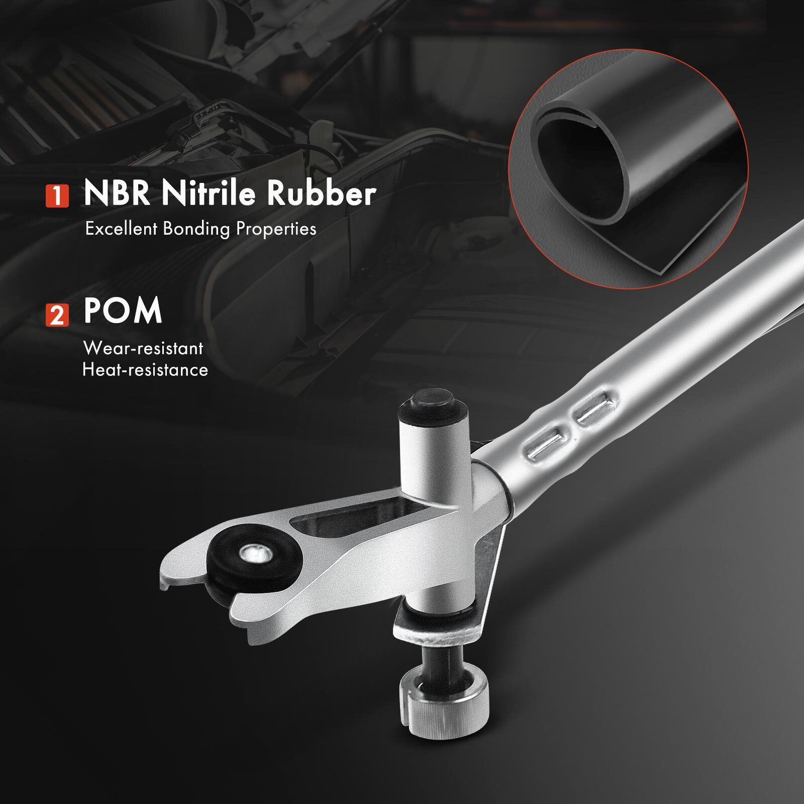 Front Windshield Wiper Linkage with Motor for Dodge Ram 1500 2500 3500 4500 5500