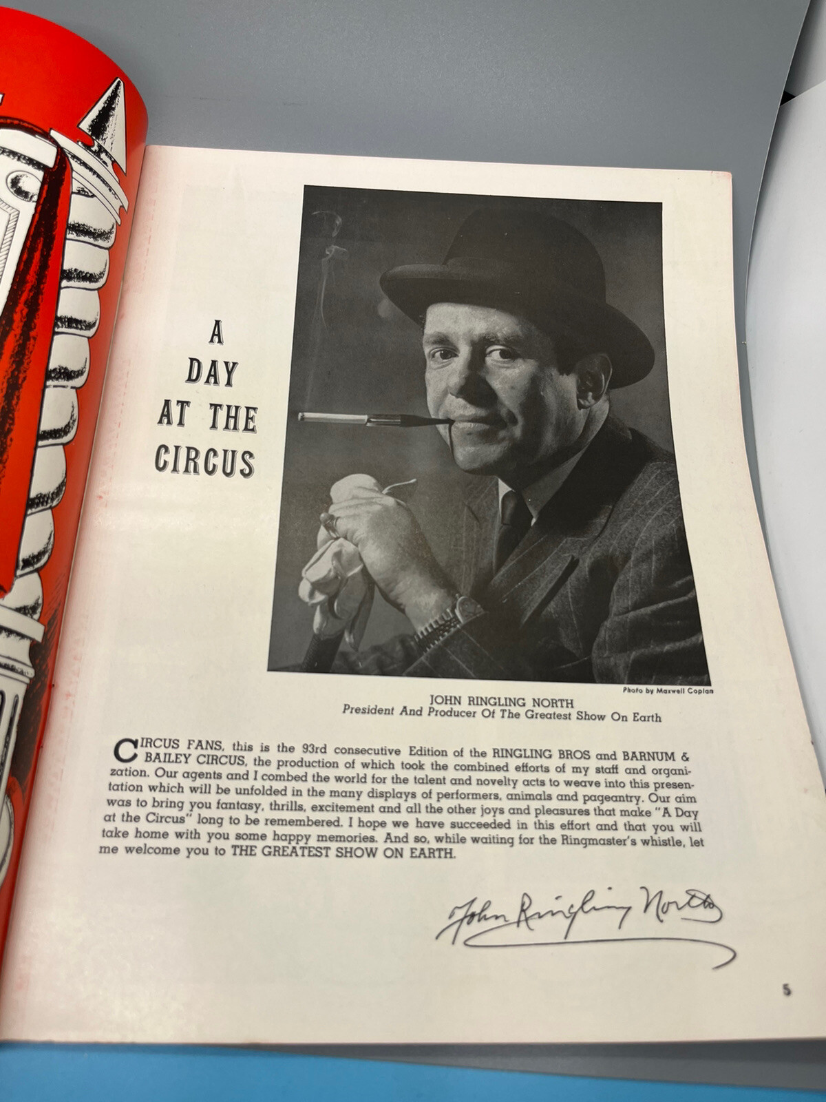 Ringling Brothers and Barnum Bailey Souvenir Program 1963 Historic Collectible!