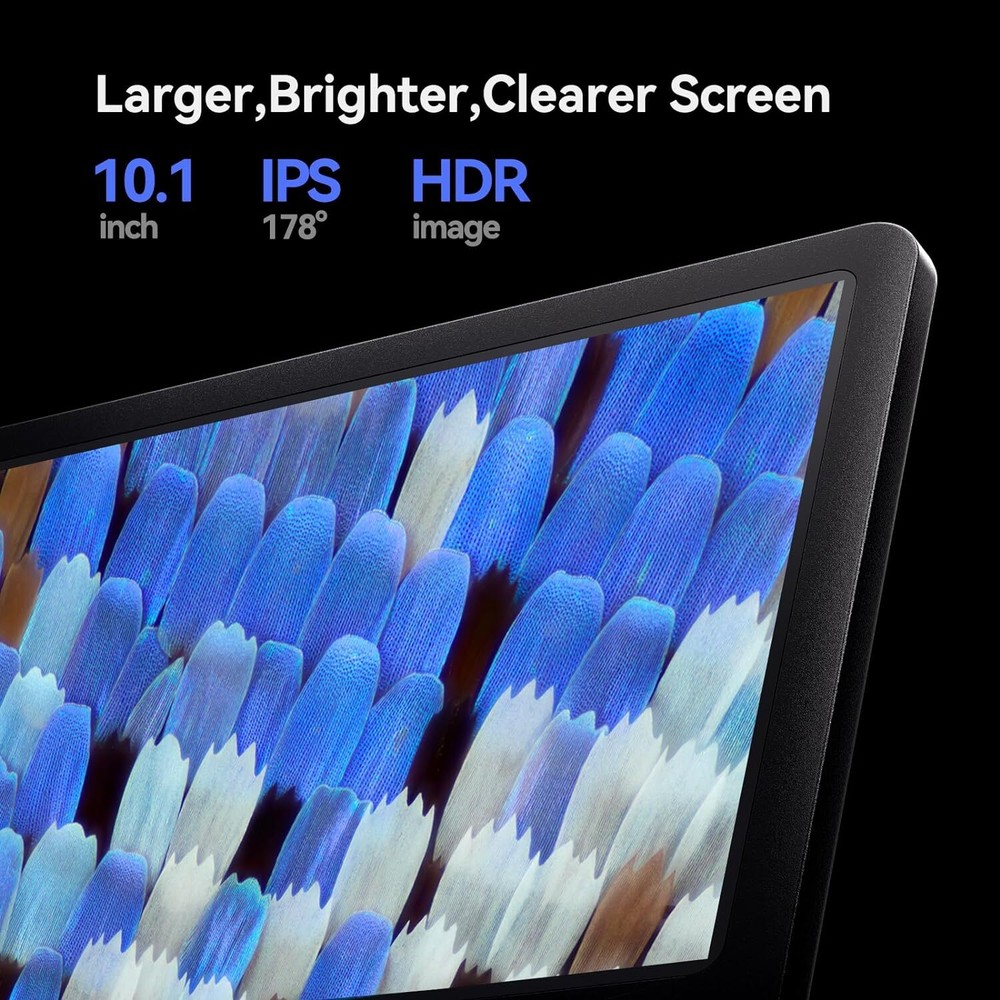 TOMLOV 10" 2000X Digital Microscope Flex Arm Soldering Microscope Camera HDMI