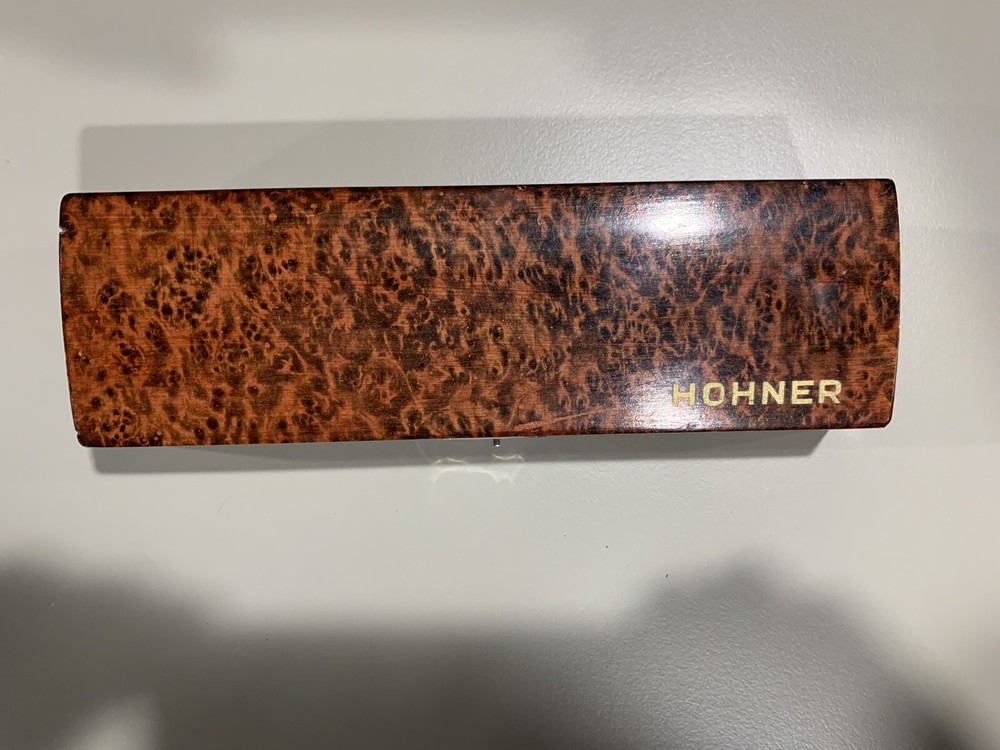 Vintage Hohner 64 Chromonica 4 Octave Pro Model Harmonica w/Tortoise Shell Case