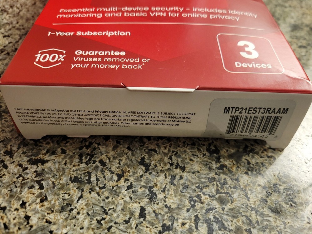 McAfee Total Protection for 3 Users Windows/Mac/Android/iOS/ChromeOS Product Key