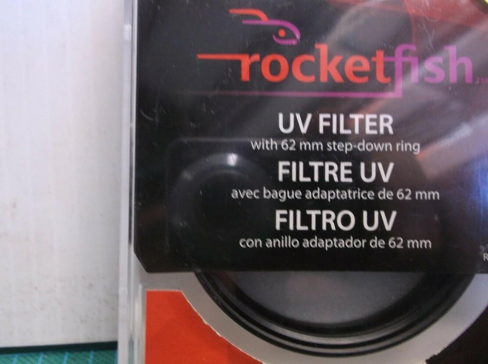 Rocketfish RF-UVF67 67mm UV Filter With 62mm Step-Down Ring DG2