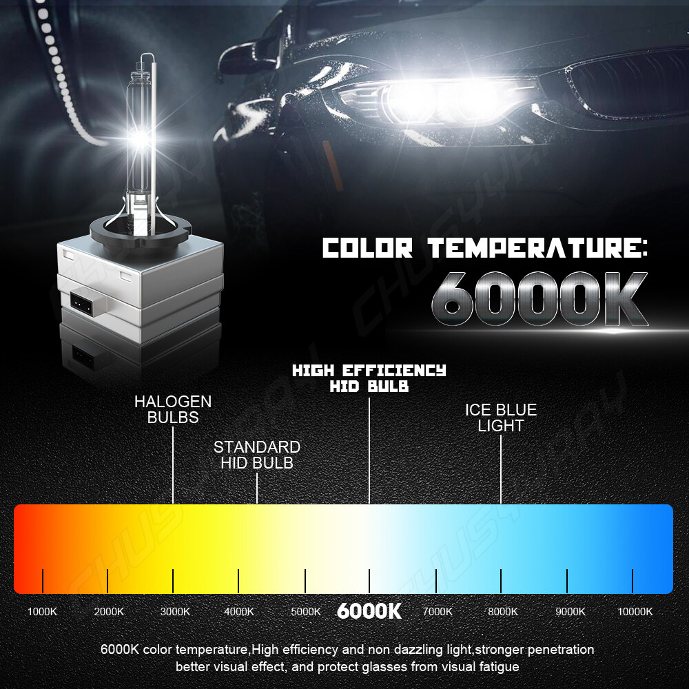 Set(2) D3S HID Xenon Bulb Replace Factory HID Headlight Pair 6000K White BRIGHT