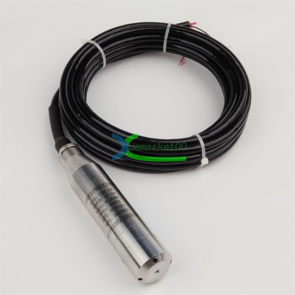 4-20MA 1.0m Range Water Level Transmitter Liquid Level Transducer Sensor