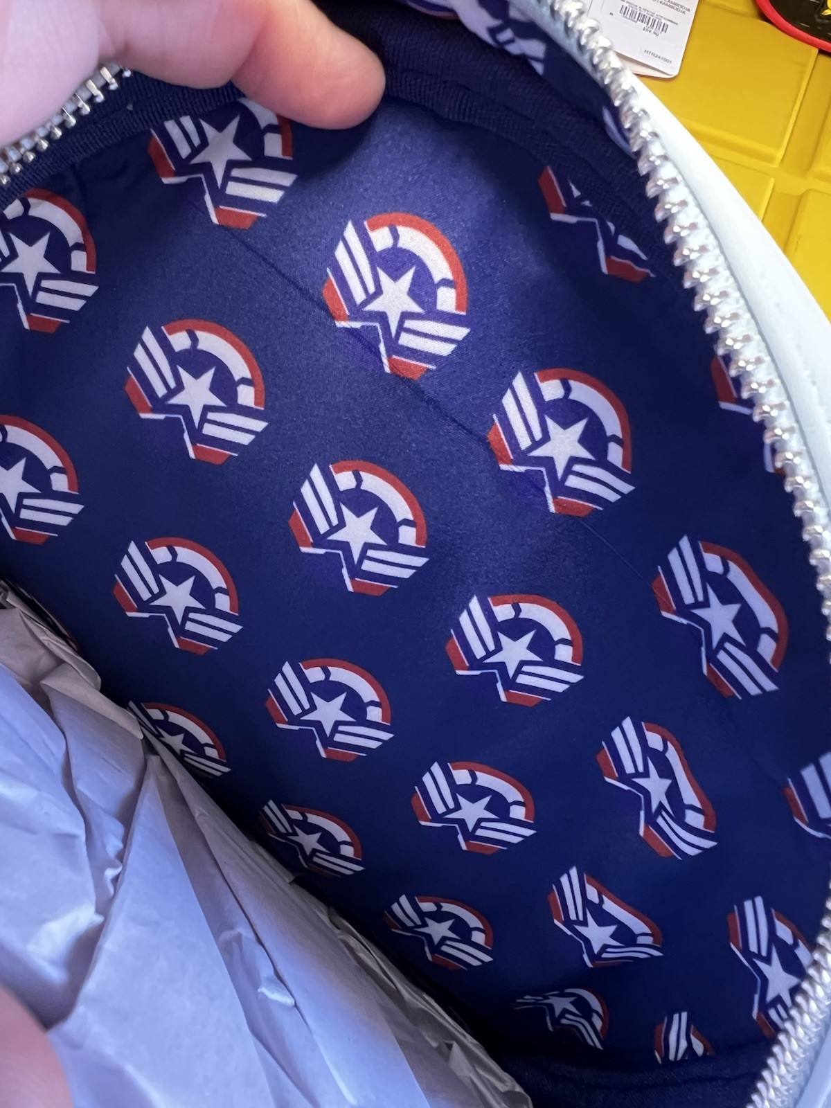 Marvel Falcon Winter Soldier Captain America Mini Backpack Loungefly NWT