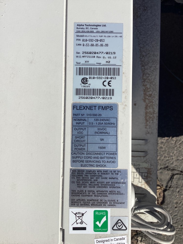 Alpha 010-592-20-053 Multi-Purpose Power Supply