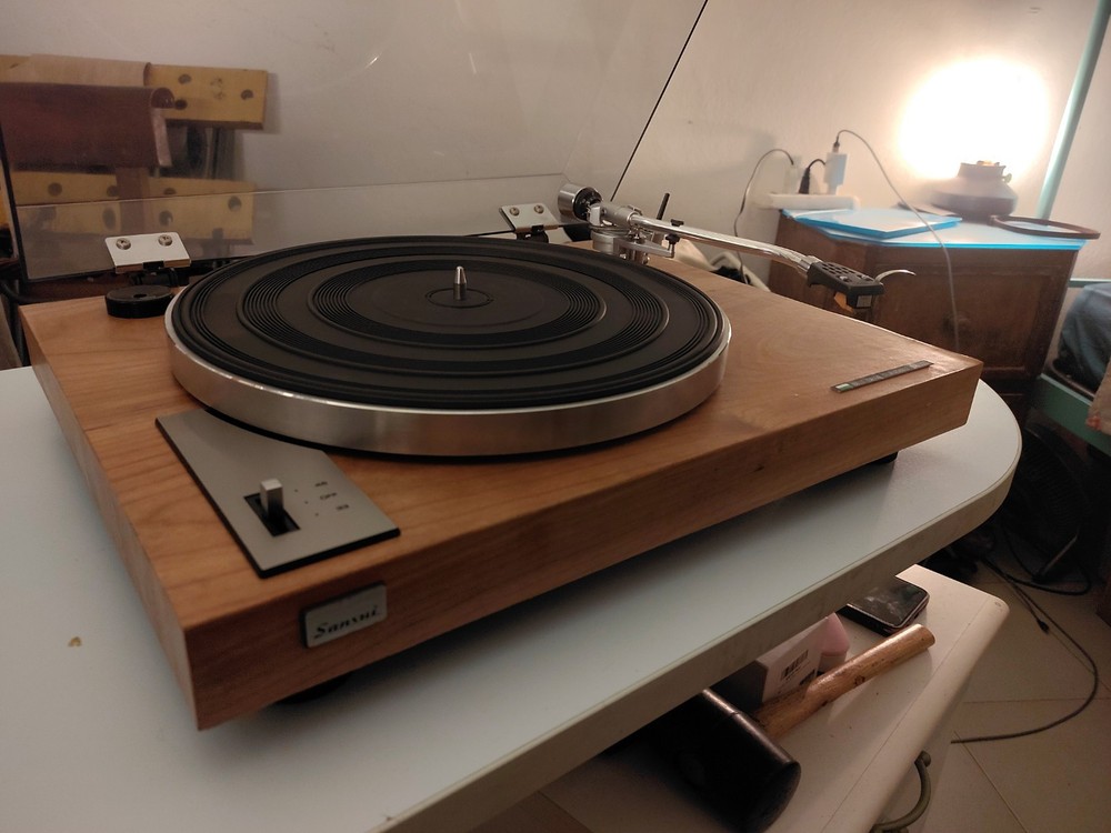 Sansui Sr-222 MK1 Turntable Restored Improved