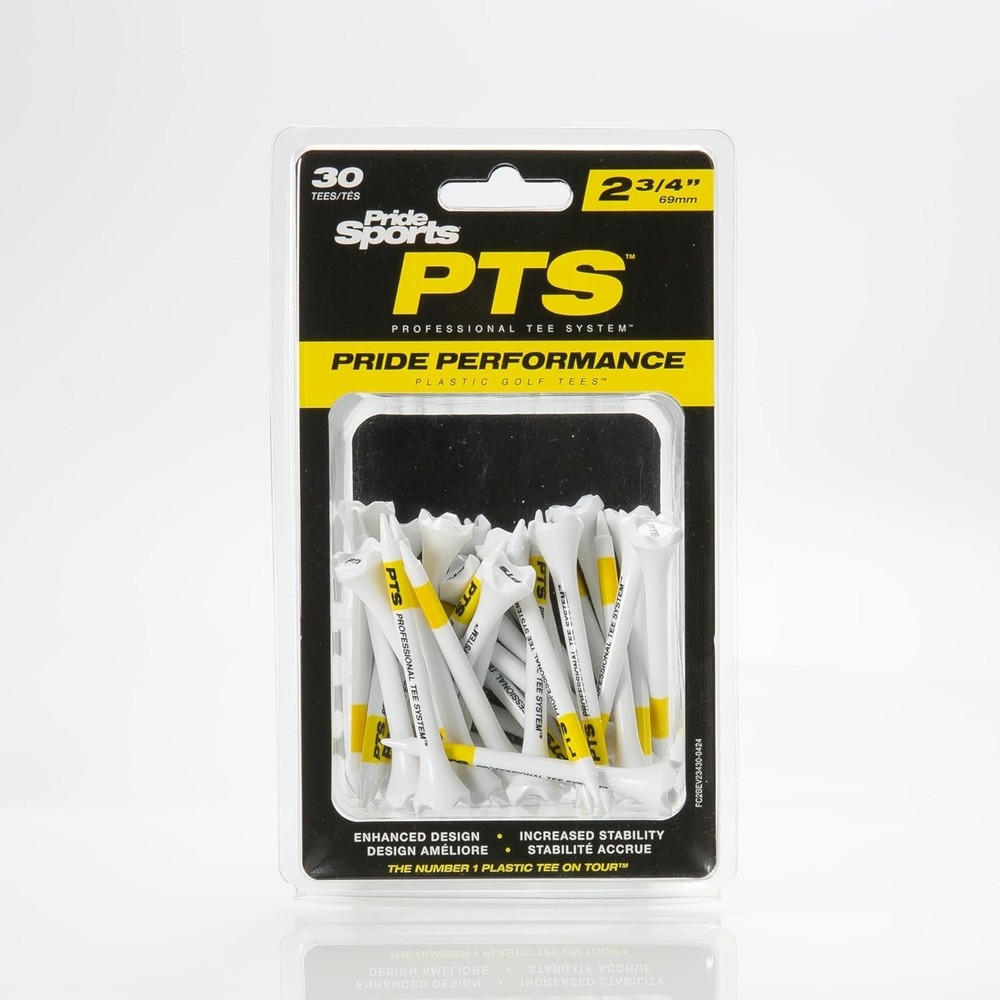 Durable 2-3/4 Inch Plastic Golf Tees | PTS 30 Count for Consistent Performance