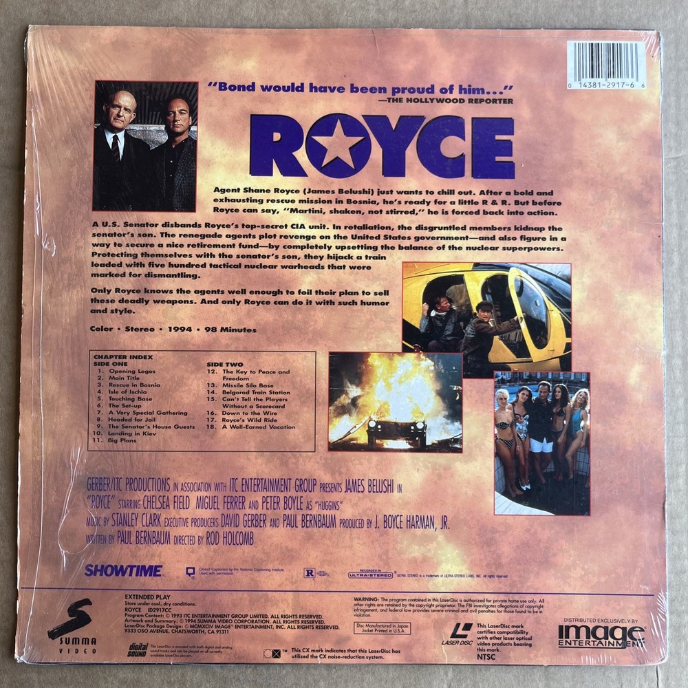 Royce Laserdisc James Belushi