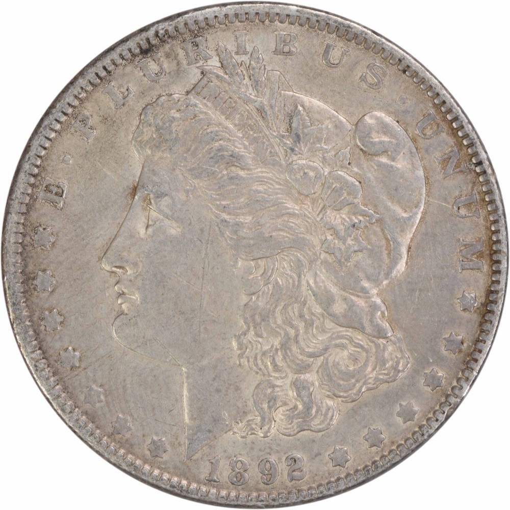 1892 Morgan Silver Dollar EF Uncertified #339