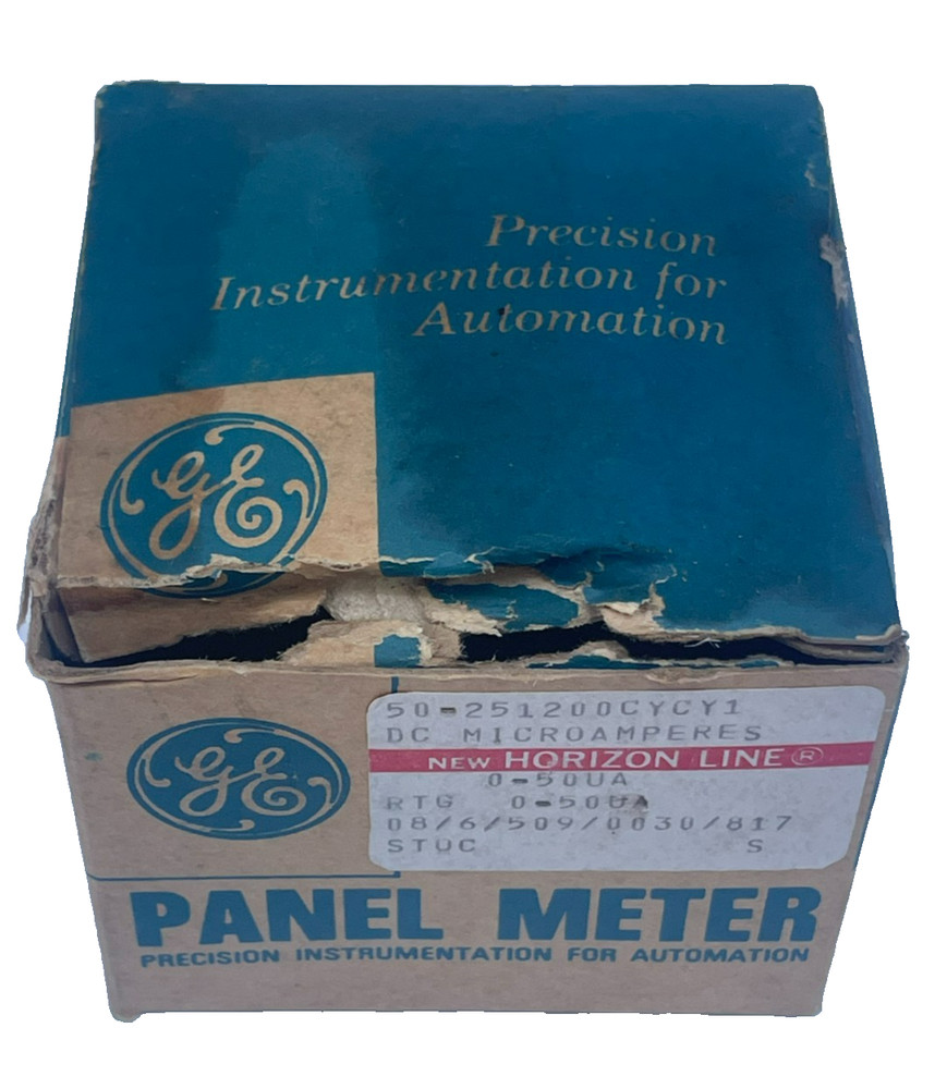 GE General Electric Panel Meter, D-C Microamperes, 0-50
