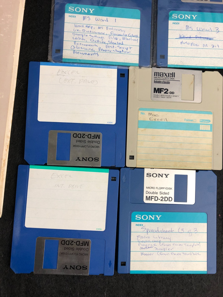 Vintage Macintosh Mircrosoft Multiplan Excel Basics Disks