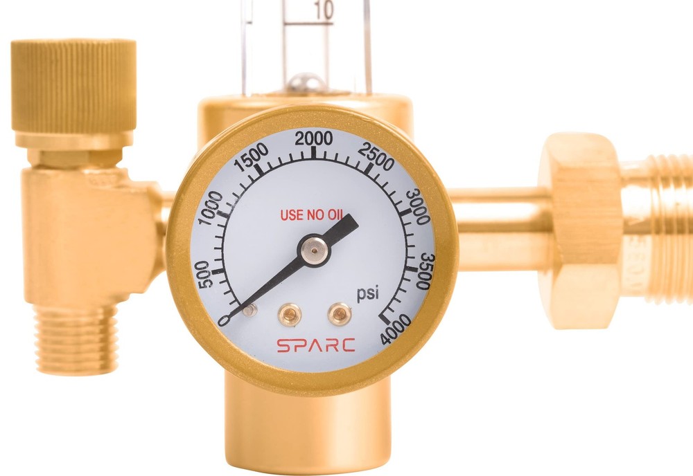 SPARC Argon Regulator & Flow Meter - Welding Gas for MIG &...