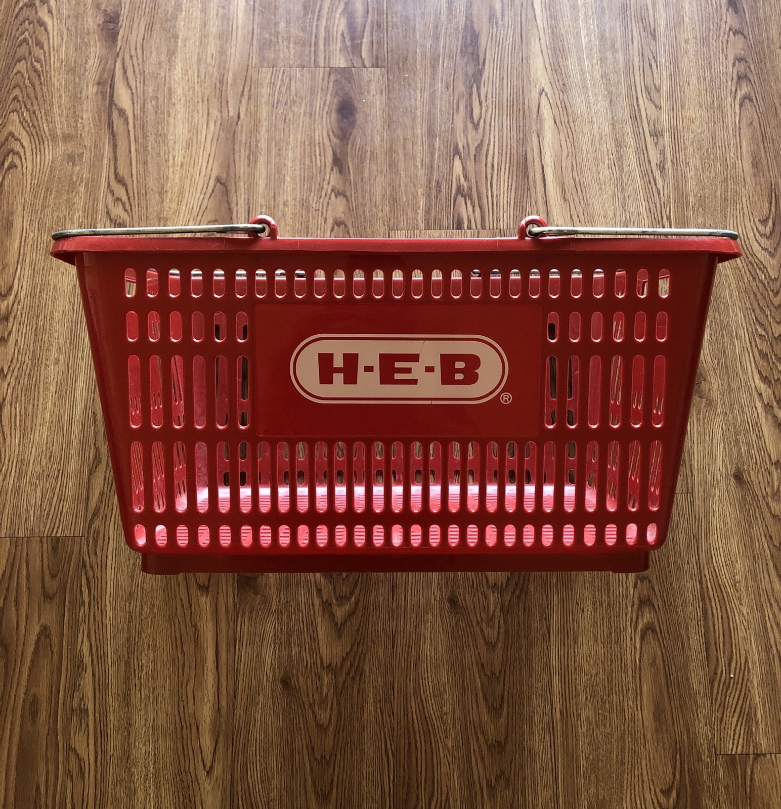 HEB Grocery Store Shopping Basket H-E-B Texas Authentic Full Size 14x20x10” Read