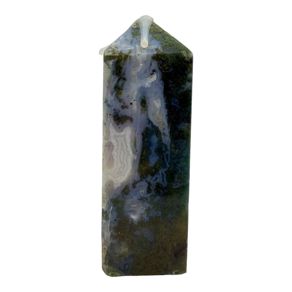 Blue Moss Agate Tower #3