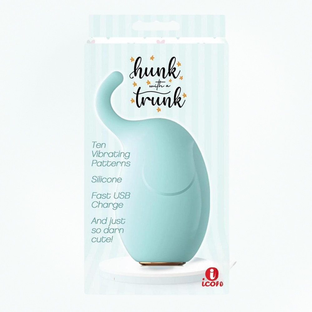 Rechargeable Powerful Vibrating Stimulator with Trunks Vibrator Orgasm Teaser