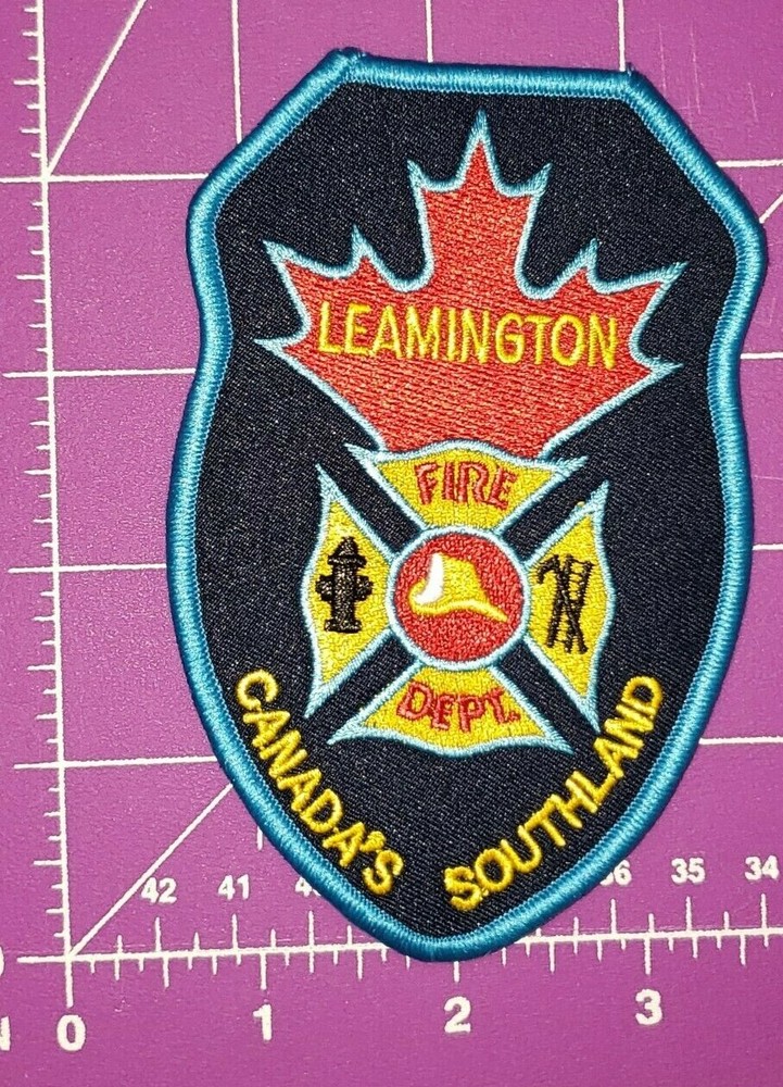 Leamington Canada Fire department shoulder patch