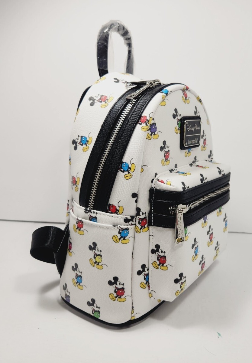 Disney Parks Loungefly Mickey Mouse All Over Mini Backpack NEW NWT FREE SHIPPING