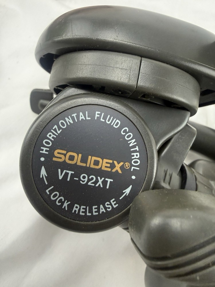Solidex Performance Video Camera Tripod Model VT 92-XT AS IS