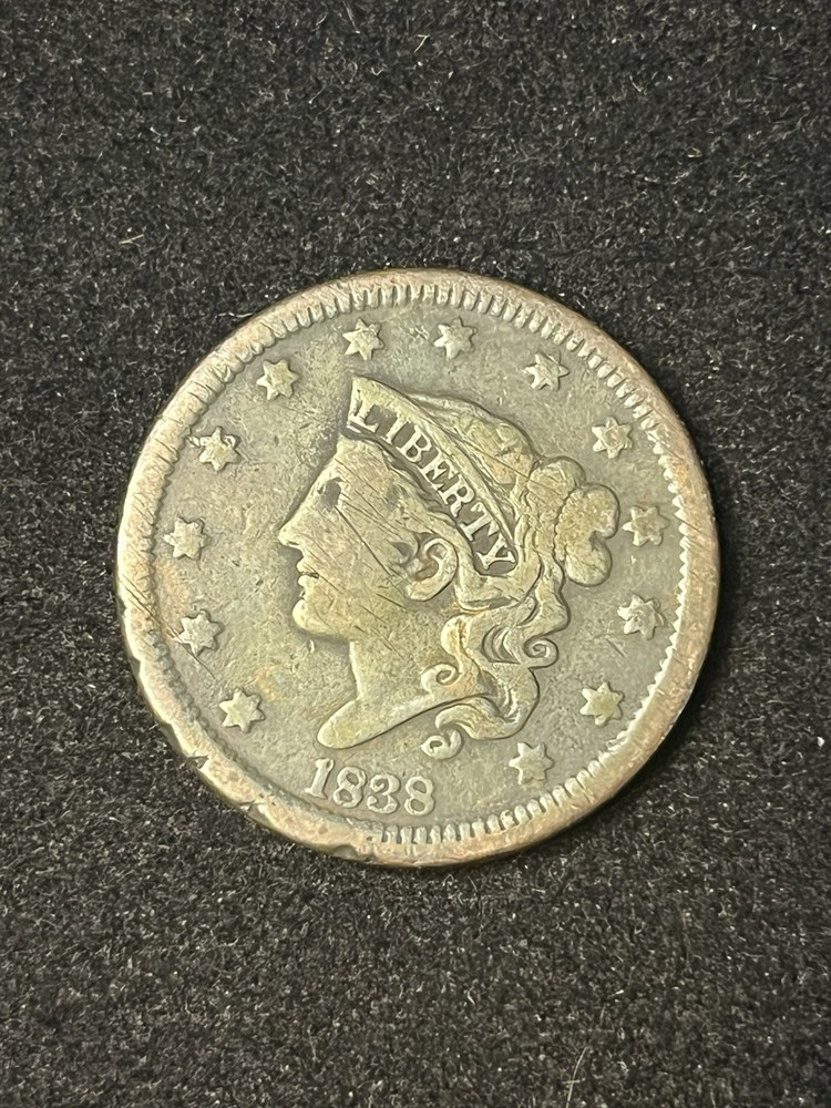 1838 large cent
