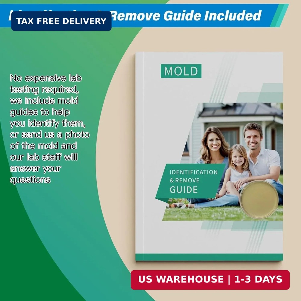 Mold Test Kit for Home - 12 Simple Detection Tests,Test HVAC System,Home Surface