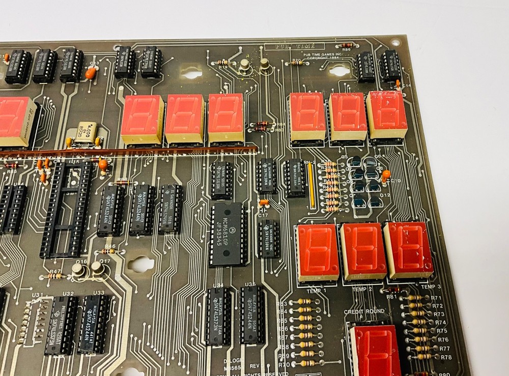 Merit Pub Time Arcade Dart Machine pcb D-Logic MB5654 AS IS UNTESTED