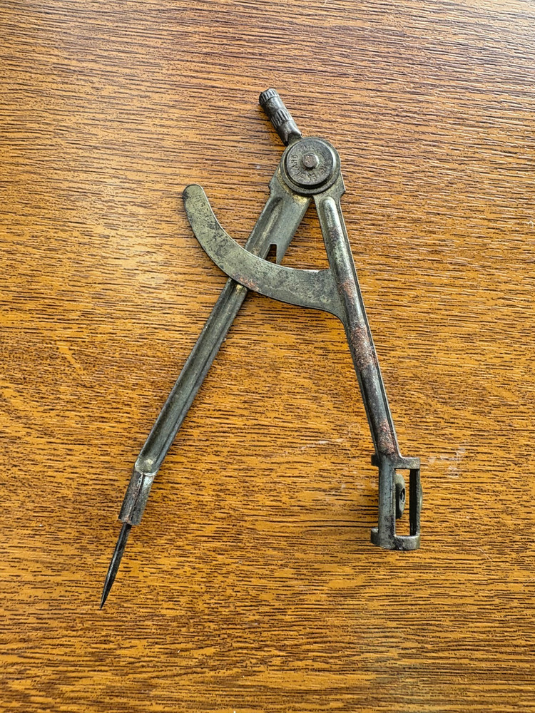 Drafting Compass Divider Measuring Tool Curved Arc Instrument