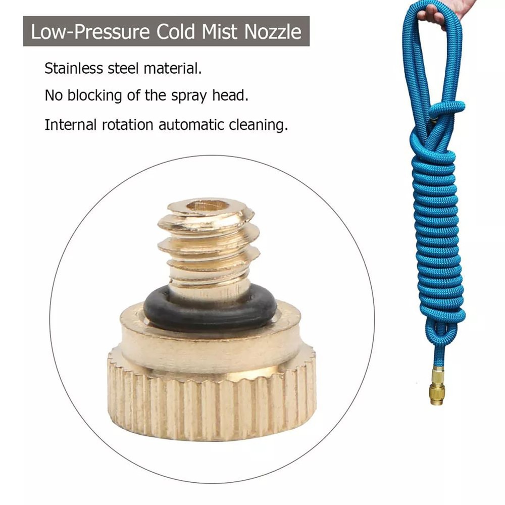 20PCS Duarble Brass High Pressure Outdoor Atomizing Misting Sprinkle Nozzle