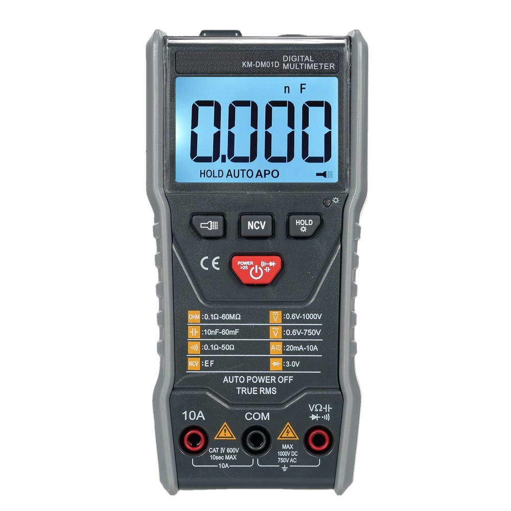 Digital Multimeter Test Jacks With Max Input Marker Sleep Mode After ~15min