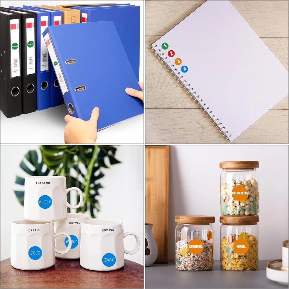 3500 Pcs Colored Dot Stickers, 3/4" Label Sticker Round Color Coding Labels | Eb