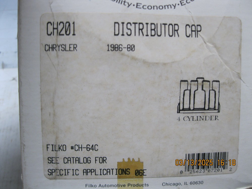 Cobraline CH201 Distributor Cap