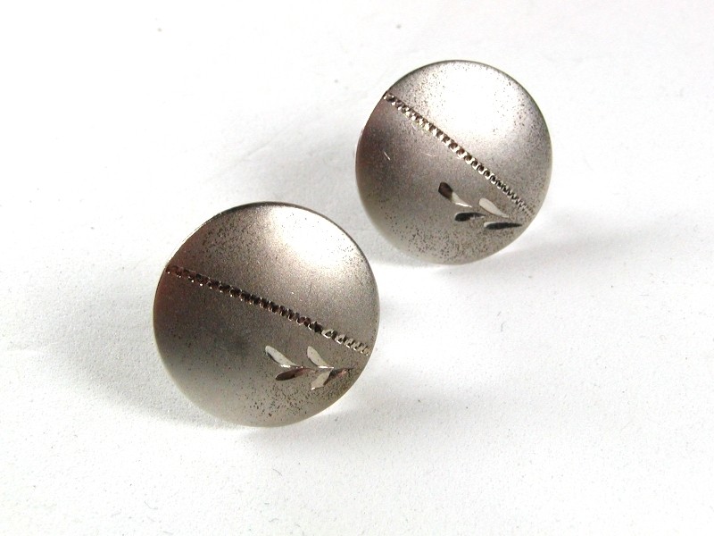 Round Sterling Silver Cufflinks By JML 3616