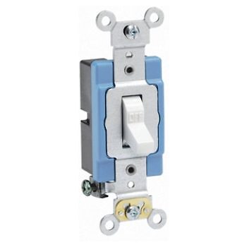 Leviton 1201-2W, Toggle Single-Pole 15Amp