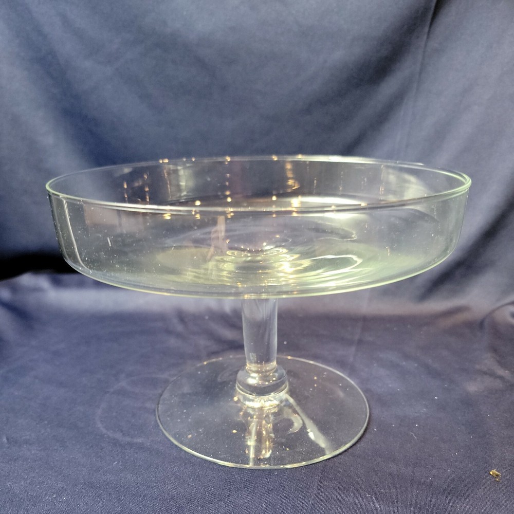 Glass Pedestal Footed Cake Stand Server
