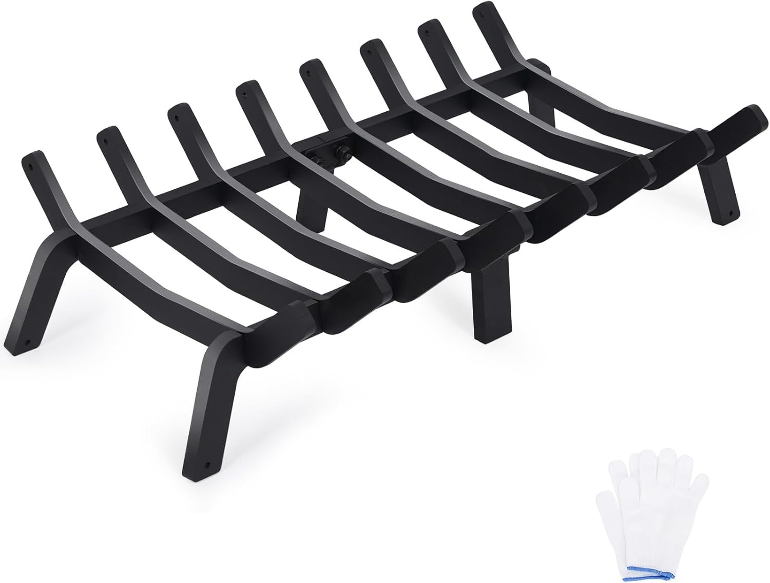 Fireplace Grates 24 Inch - Heavy Duty Steel Fireplace Rack