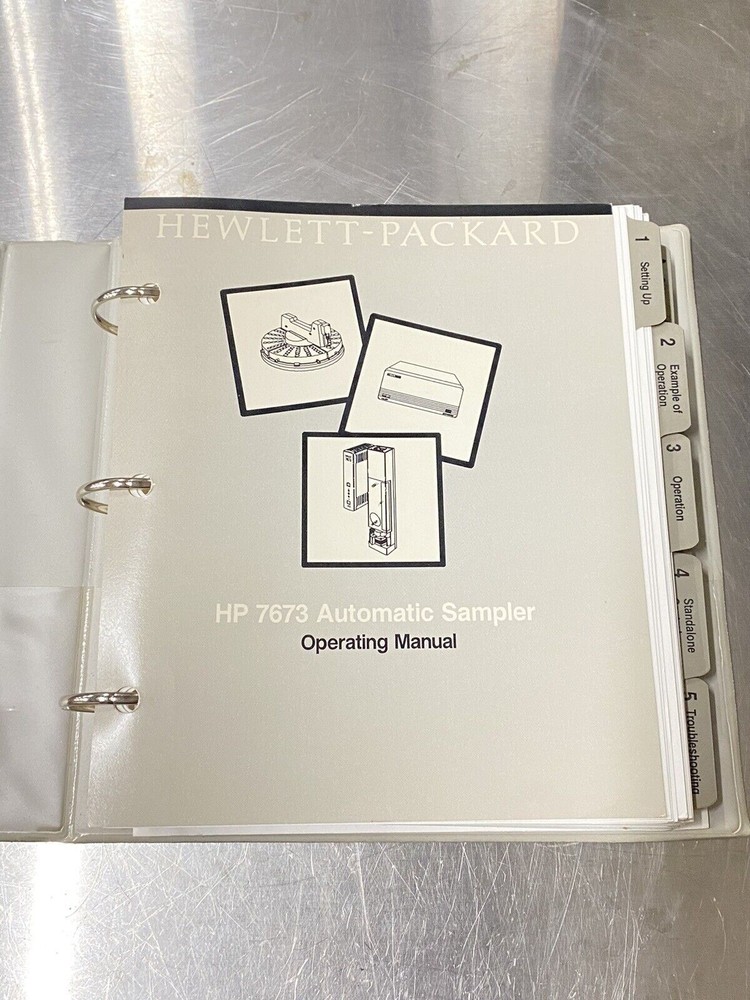 Hewlett Packard HP 7673 Automatic Sampler - Users Guide / Instruction Manual