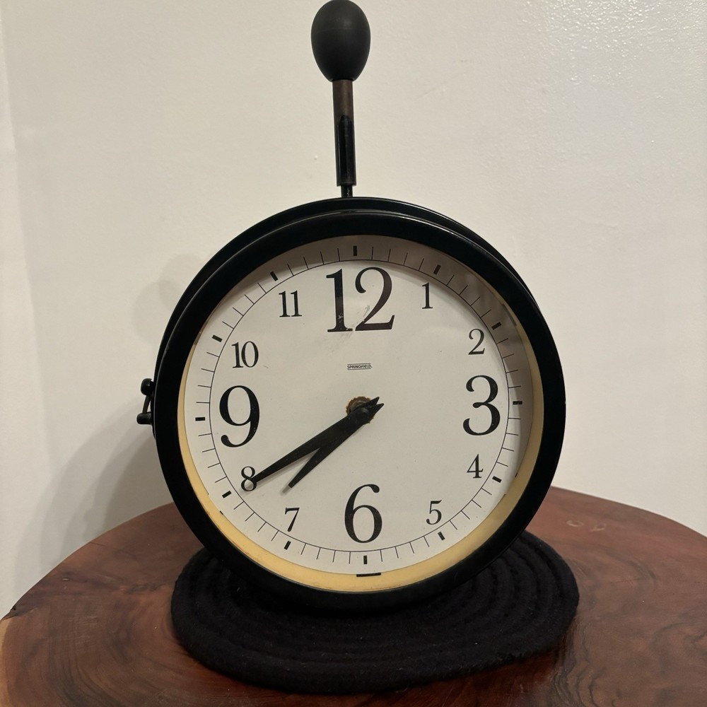 Springfield Classic Double Sided Clock And Thermometer