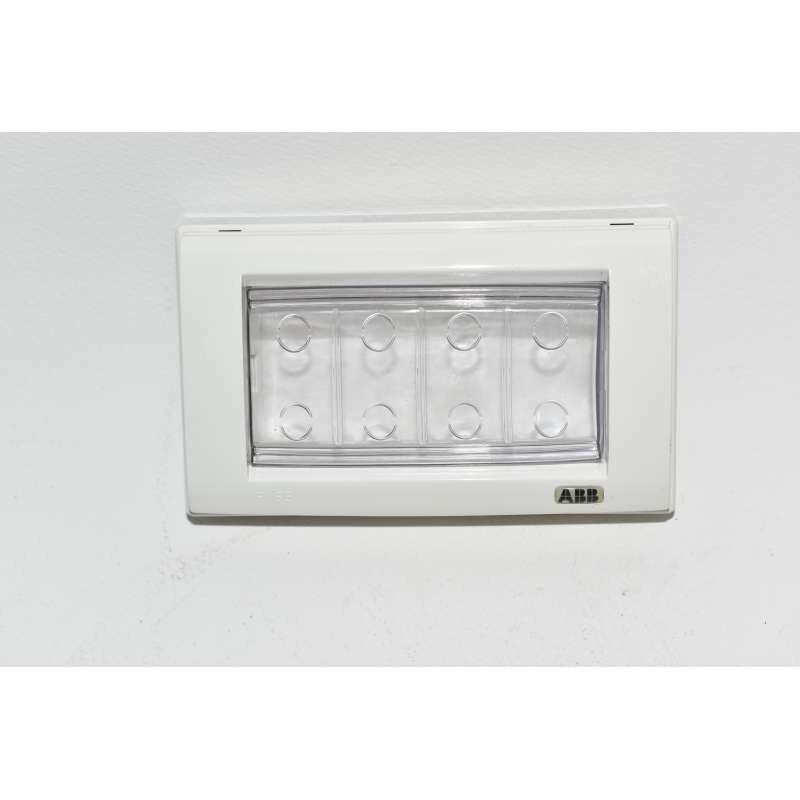 ABB Elos19380636 Waterproof Plate IP55 4 Modules White