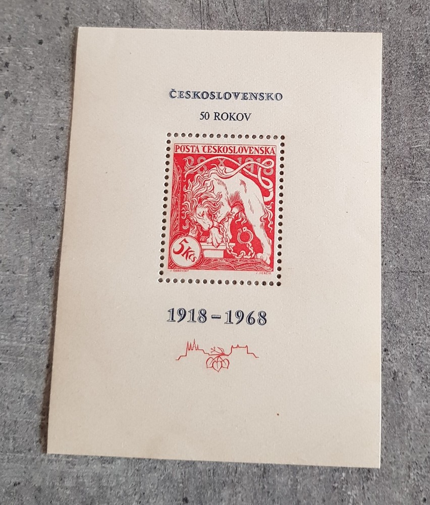 CESKOSLOVENSKO-ROKOV-MINIATURE SHEET MNH