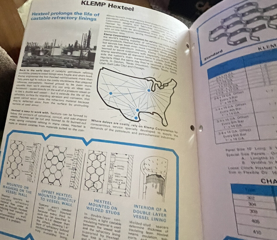 1977 Klemp Grating Data & Specification Manual Booklet