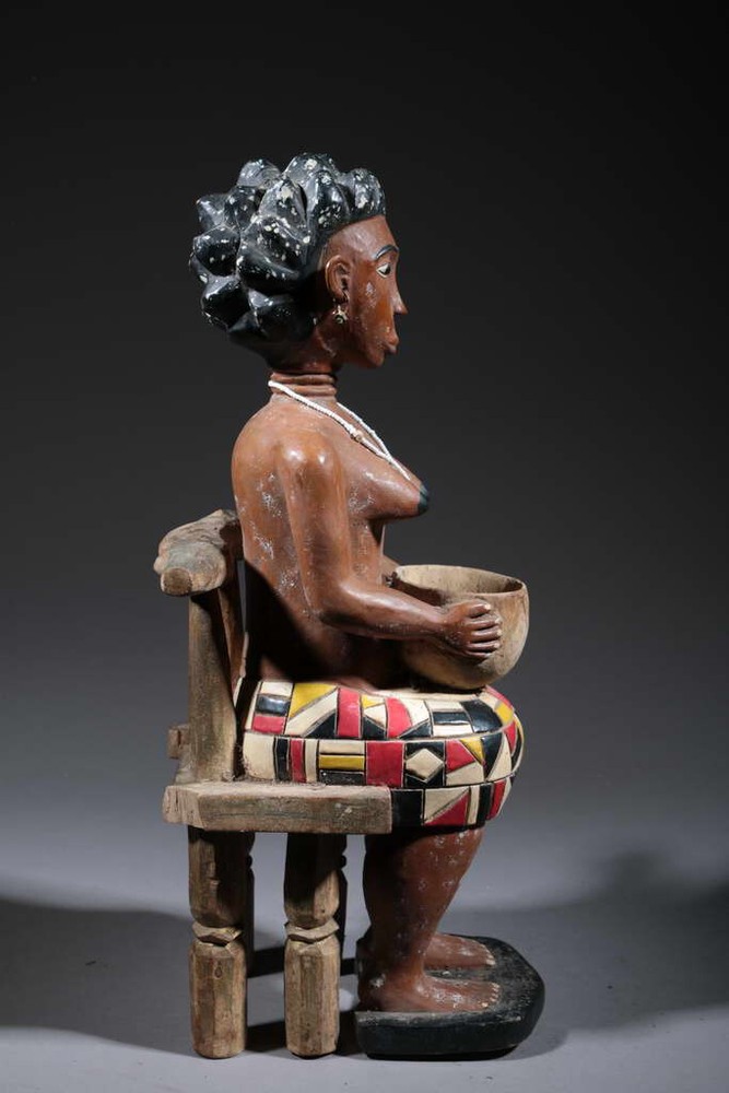 Art African Statue Attie 732