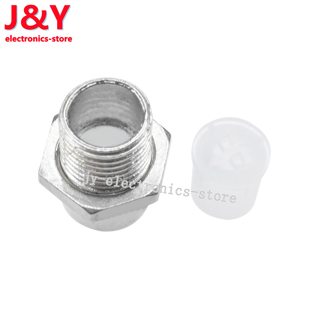50pcs 5MM Chrome Metal Silver Bezel LED Holder Panel Display Mount Base Rubber
