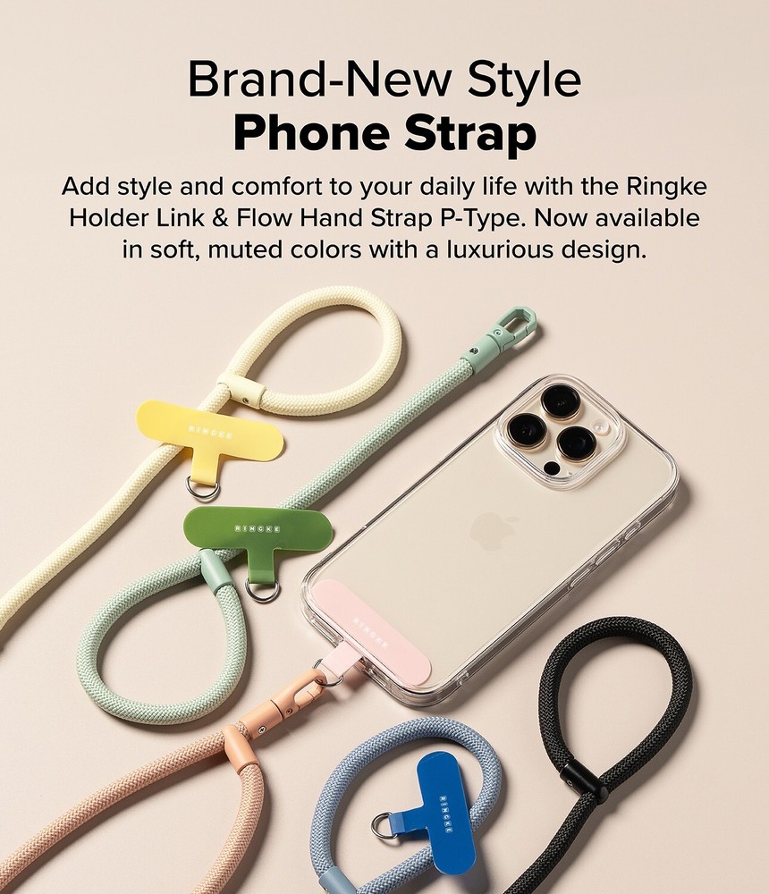For Universal Phone Strap | Ringke [Holder Link Flow] Durable Strap with Holder