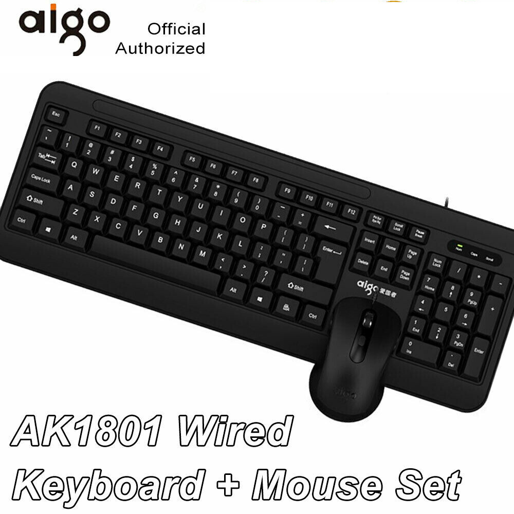 Computer Office Keyboard Wired USB 104 Keys Full Size Backlit Keyboards PC