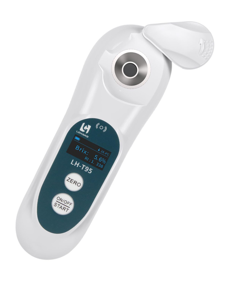 3-In-1 Digital Brix Refractometer with Atc/Refractive Index(Ri), 0-95% Brix Meas
