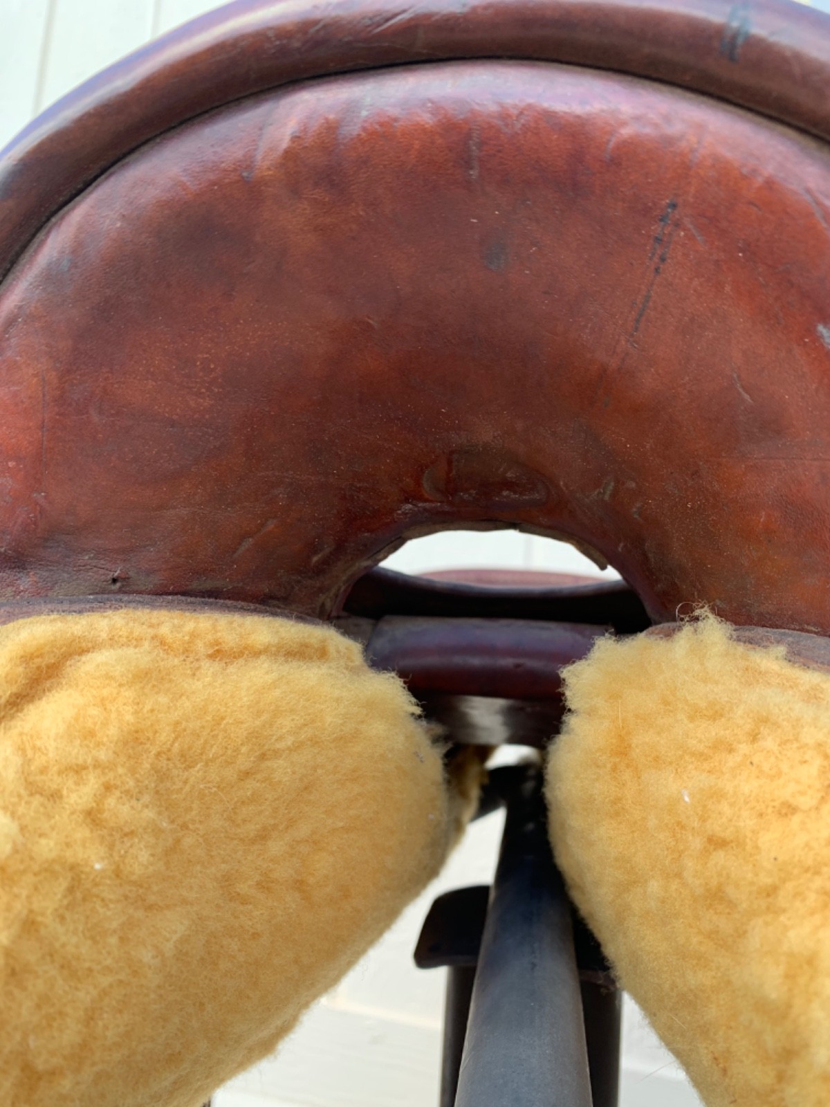 Gorgeous Maker Marked 13.5" Seat Vintage Western Saddle mw