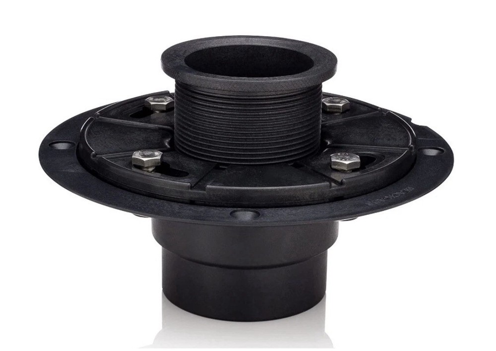 2" ABS Shower Drain Base With Adjustable Ring