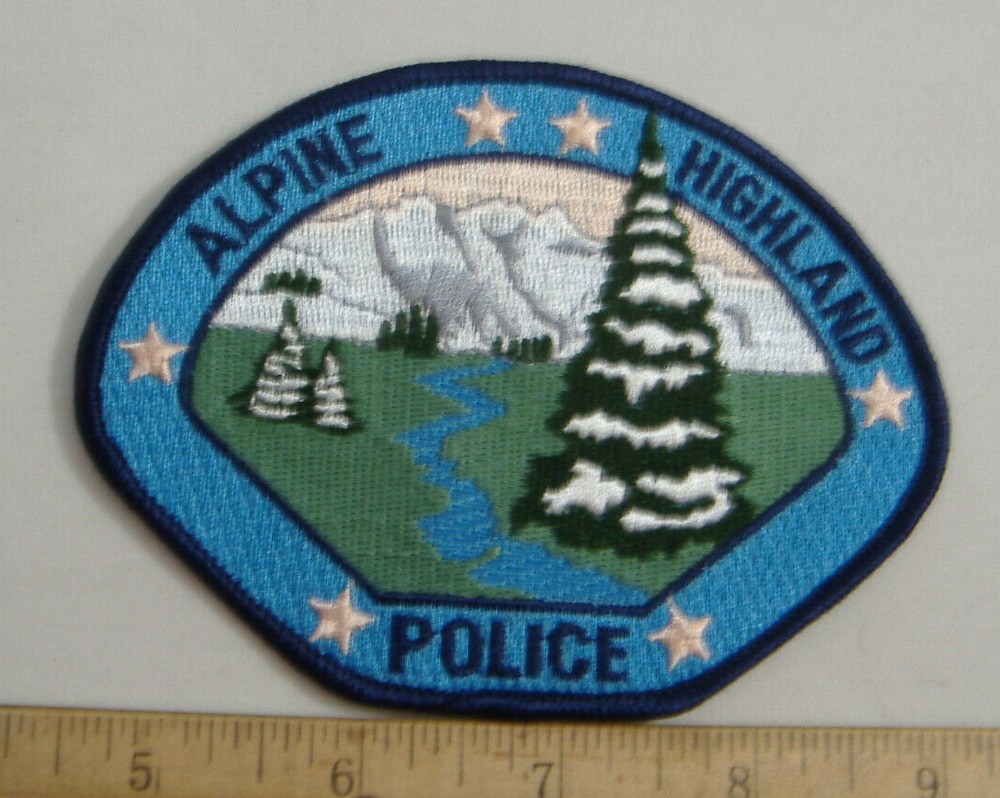 ALPINE HIGHLAND UTAH  POLICE FABRIC PATCH