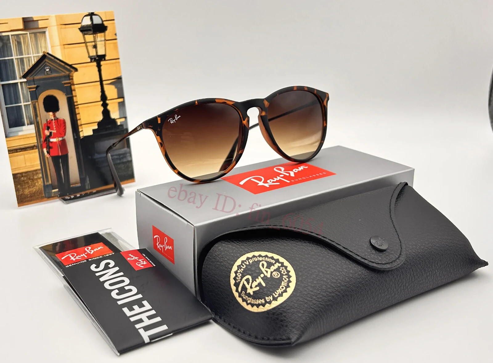 Ray-Ban RB4171 Sunglasses Tortoiseshell Frame Ombre Brown Gradie